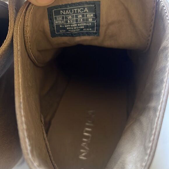 Nautica Tan Waterline lace up Wedges Ankle Booties 9.5 - Picture 6 of 6